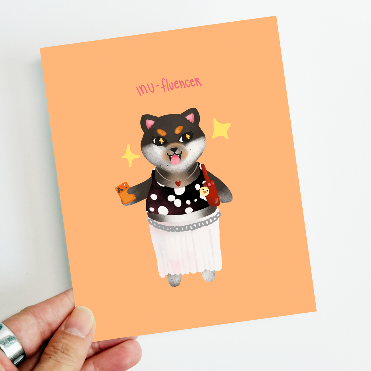Inu-fluencer Postcard