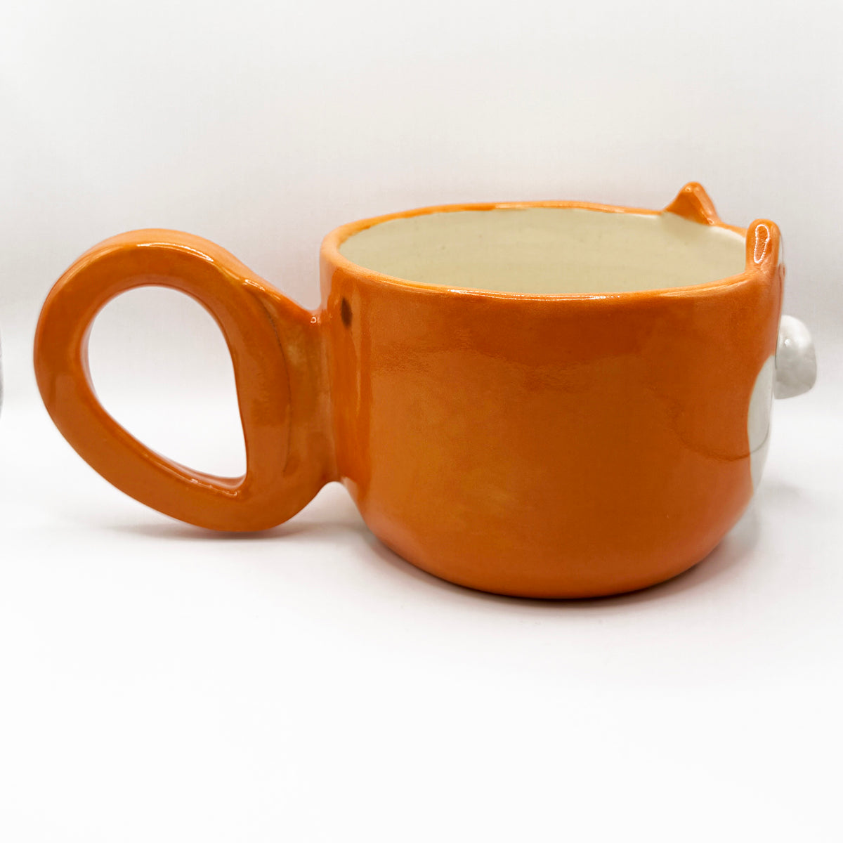 Red Shiba Inu "Side-Eye" Mug with Curly Tail