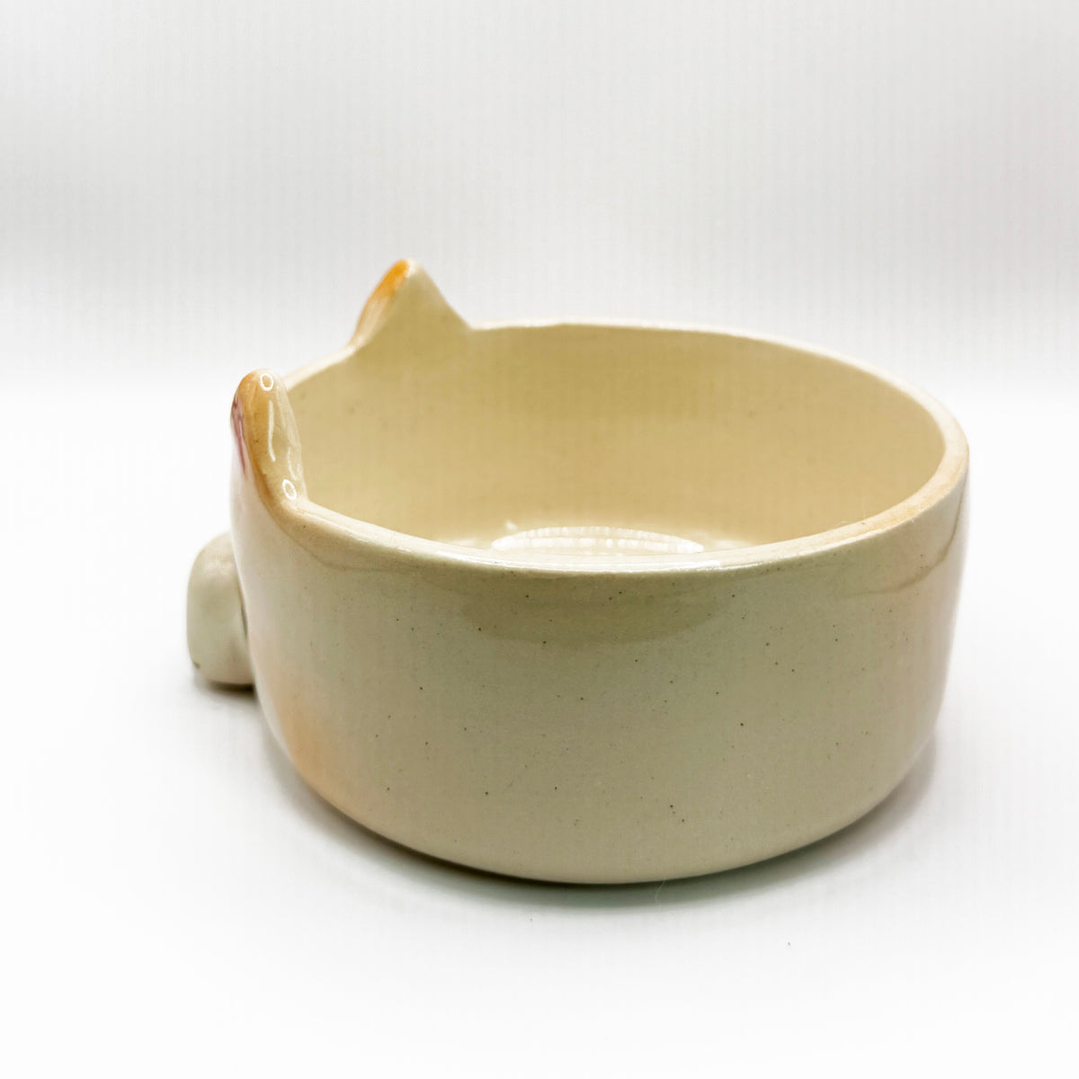 Cream Shiba Inu "Star Eyes" Ceramic Bowl