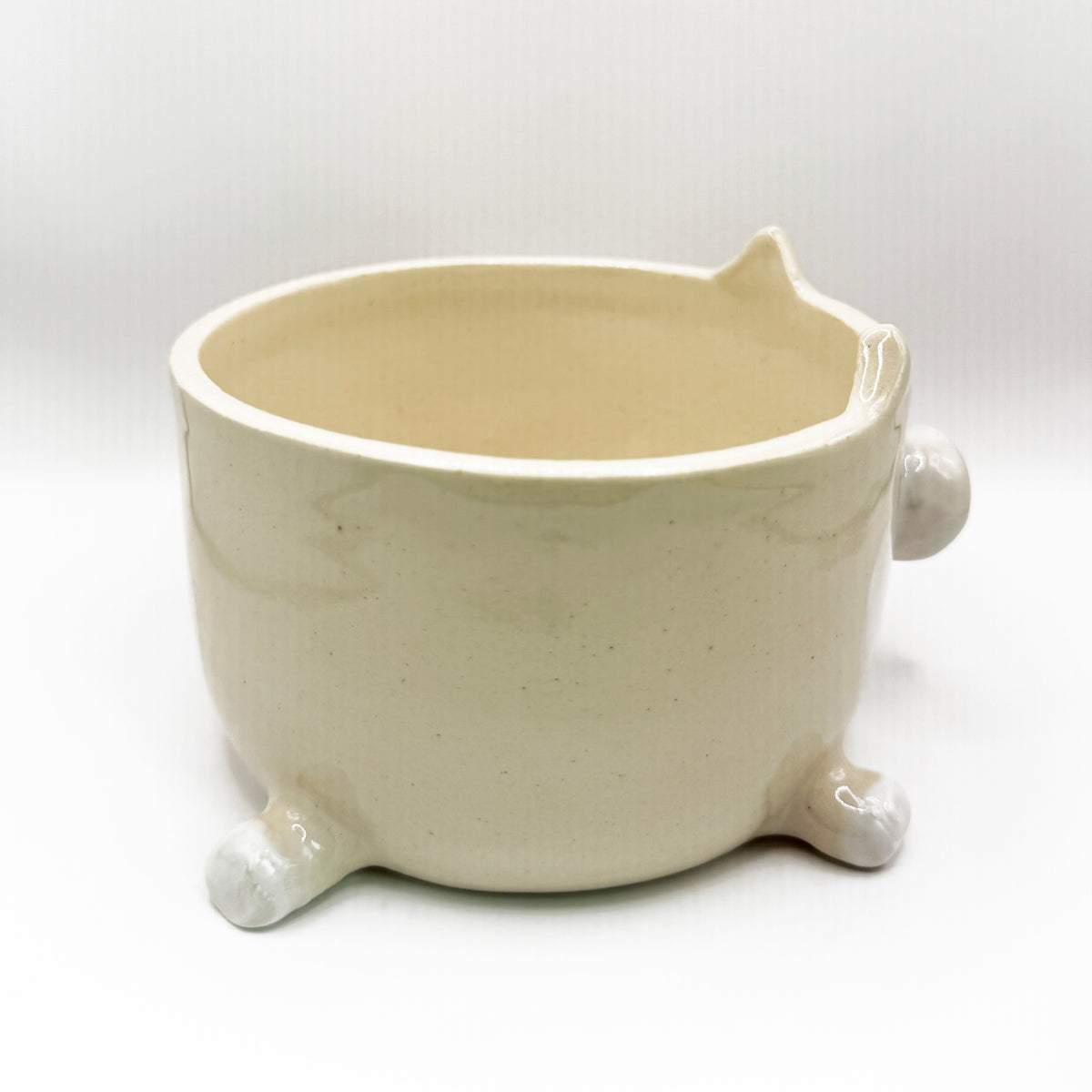 White Shiba Inu "Side-Eye" Bowl