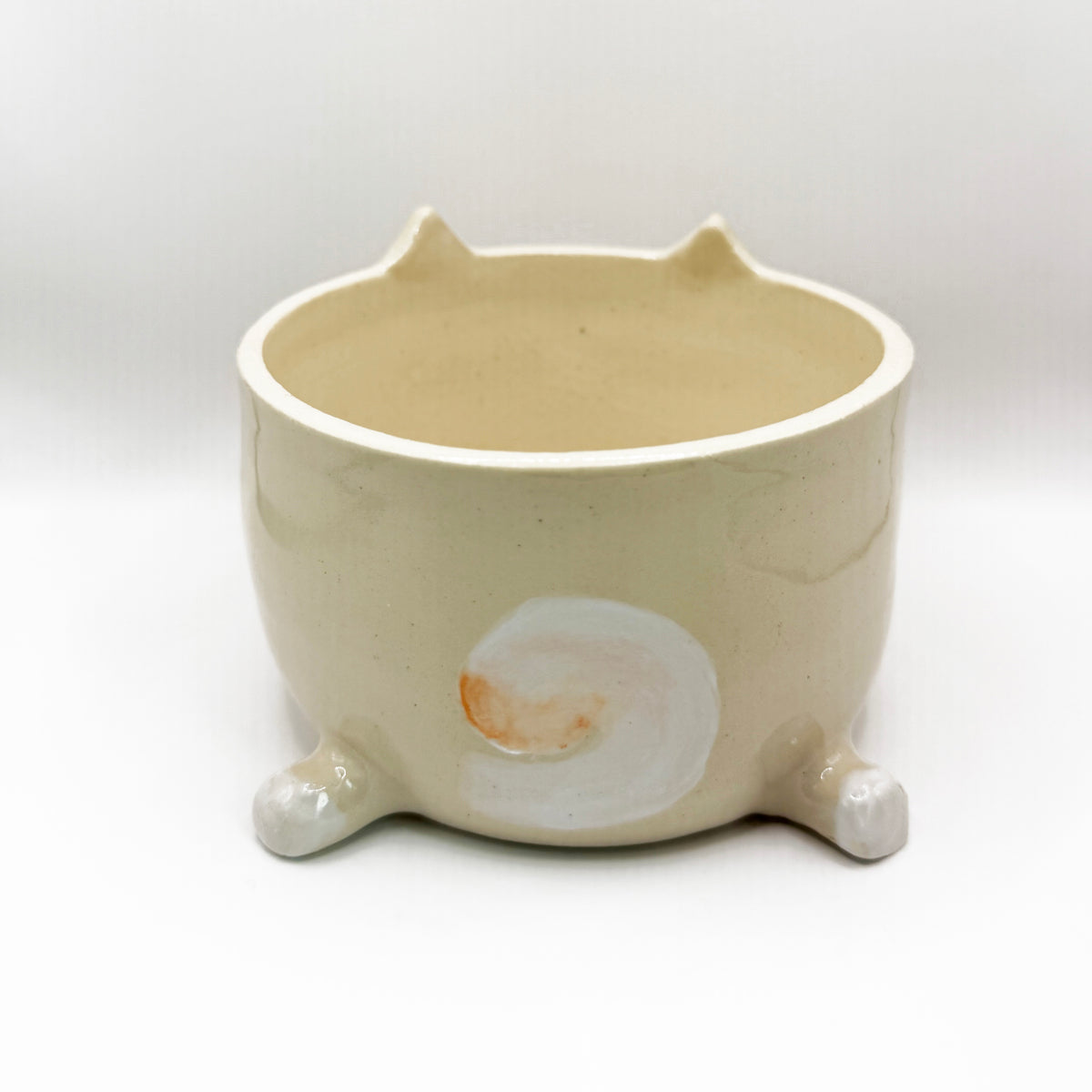 White Shiba Inu "Side-Eye" Bowl