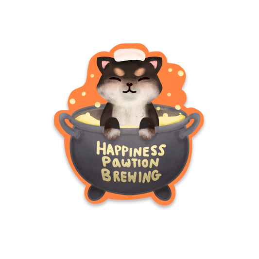 Trouble Brewer Shiba Sticker