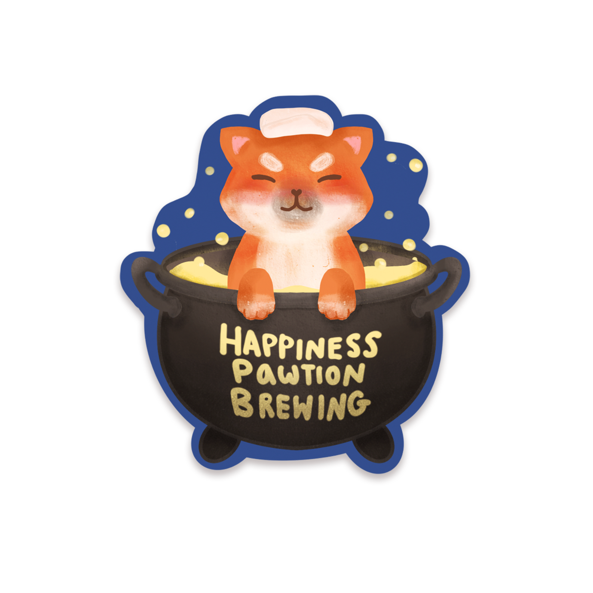 Trouble Brewer Shiba Sticker