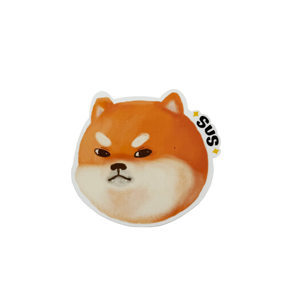Sussy Red Sticker