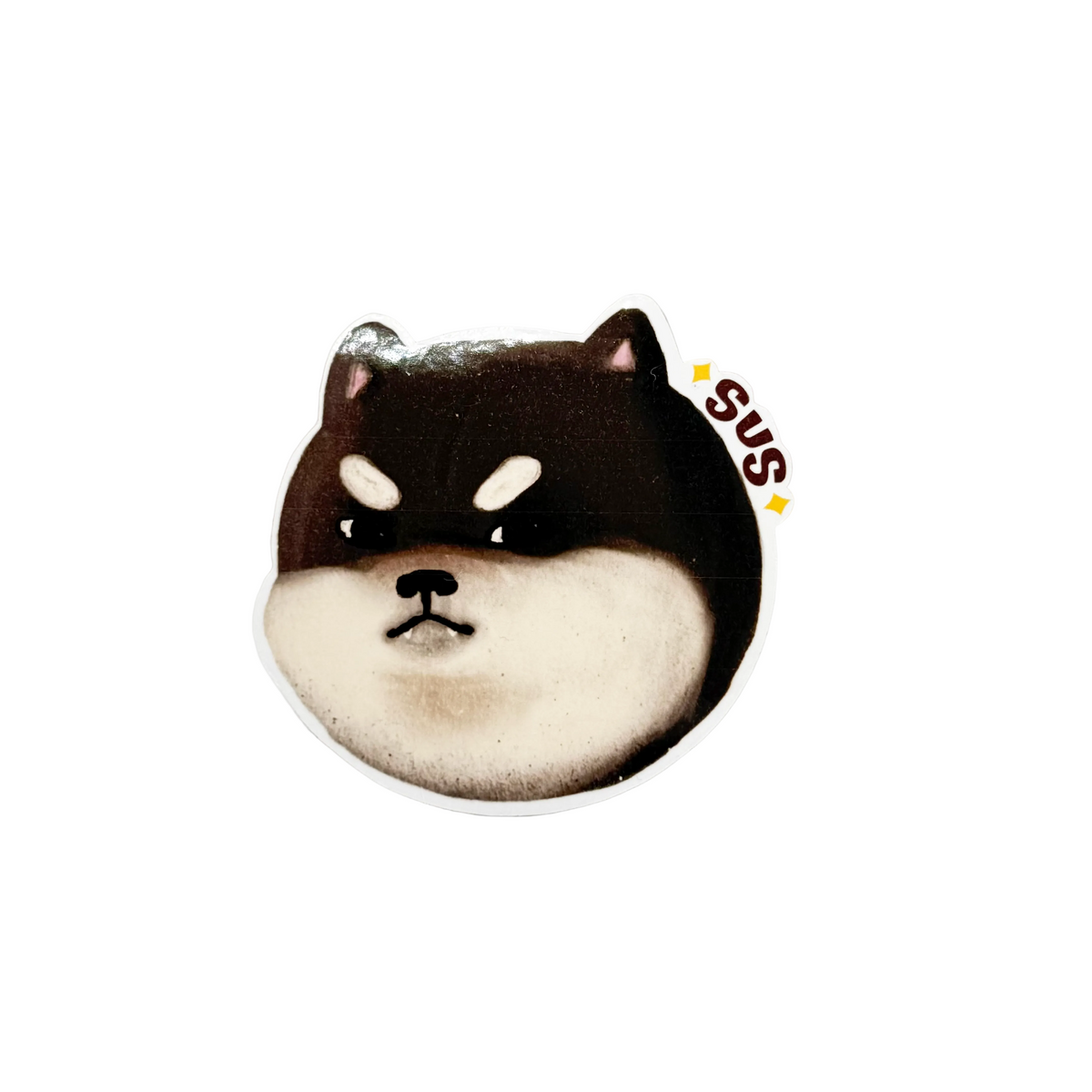 Sussy Black Sticker
