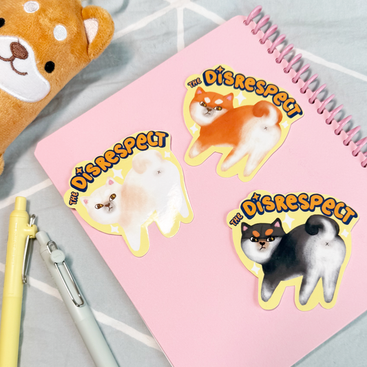The Disrespect Shiba Sticker