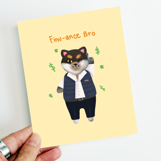 Finu-ance Bro Postcard