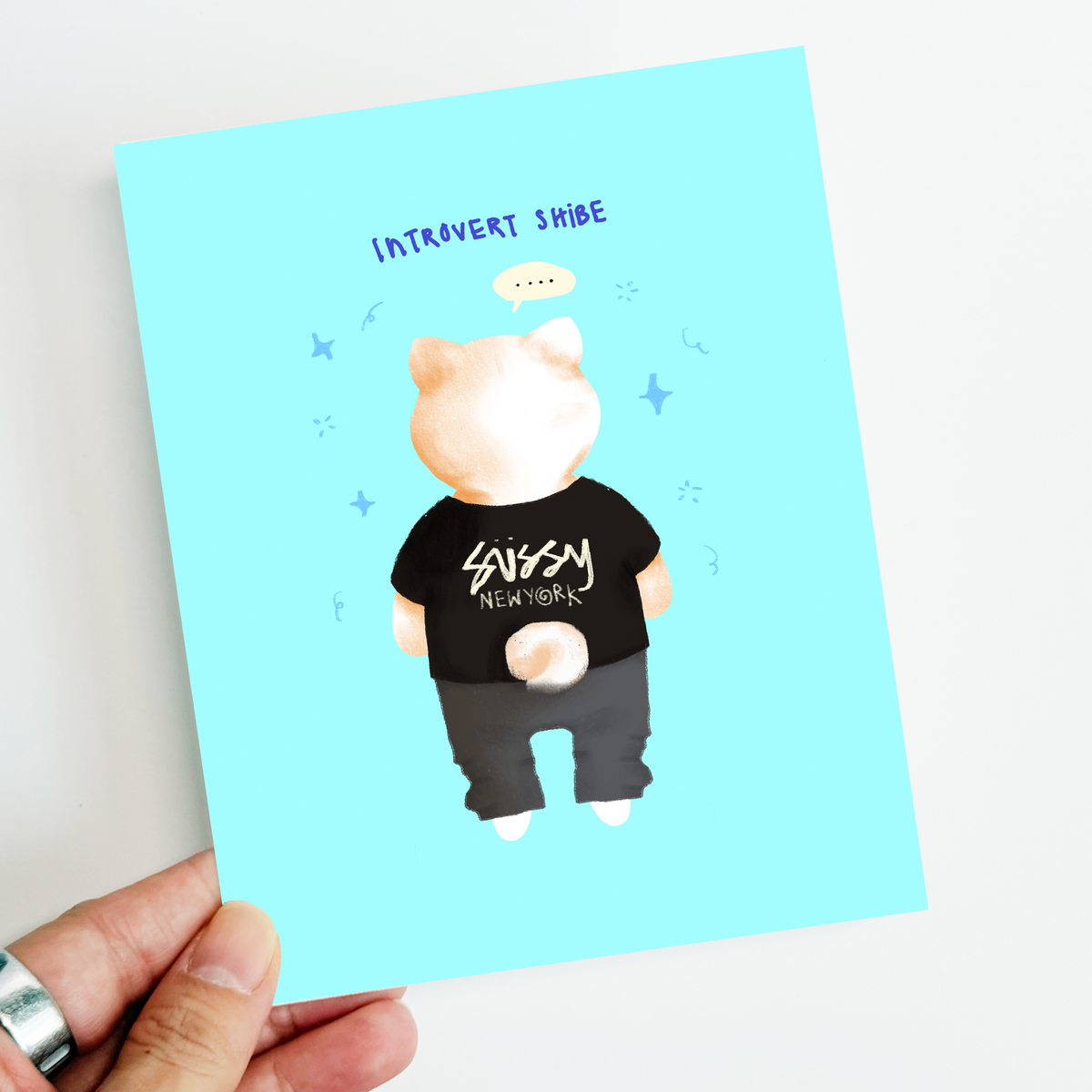 Introvert Shibe Postcard