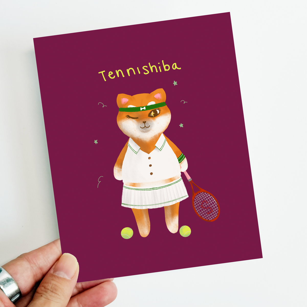 Tennishiba Postcard